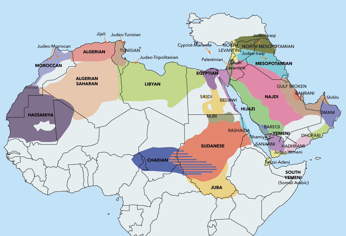 Libyan Arabic can be divided into two major dialect areas. The eastern dialect spoken in; East Libya and West Egypt, and the the western dialect spoken in West Libya, South Tunisia and parts of East Algeria.