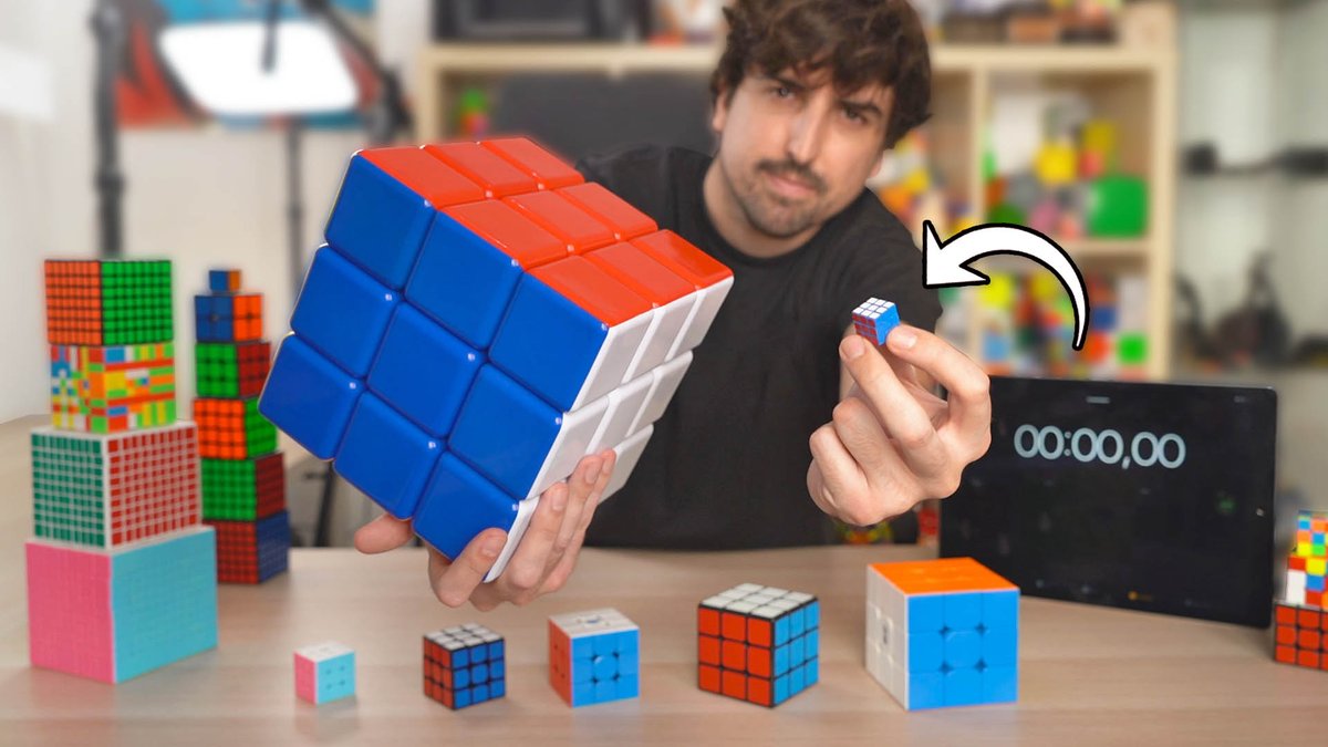 Cuby on Twitter: "Vuelven los retos con cubos de Rubik! Resuelvo todos los  tamaños del cubo de Rubik a contrarreloj. ¿Cuál será el que me lleve más  tiempo? Vídeo --&gt; https://t.co/A31OYXsEMk https://t.co/IrdRAGGRze" /