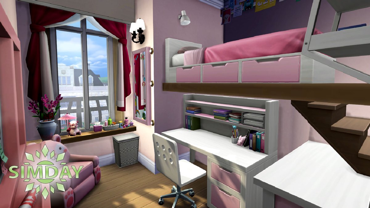 SimDayYT's tweet image. I renovated University of Britechester student housing to snug attic dorm with loft beds. 
Have a look!

youtu.be/Ta94ws8F7Ak

#TheSims #TheSims4 #NoCC #ShowUsYourBuilds