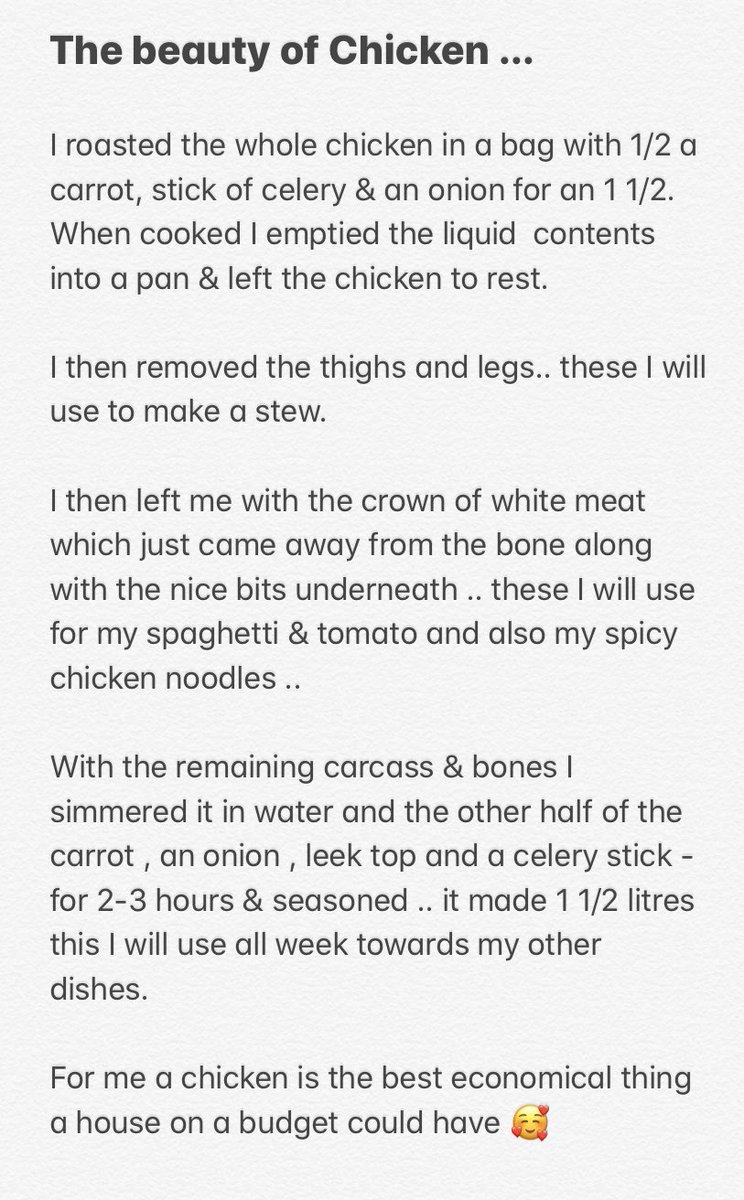 The beauty of a whole chicken 3/4