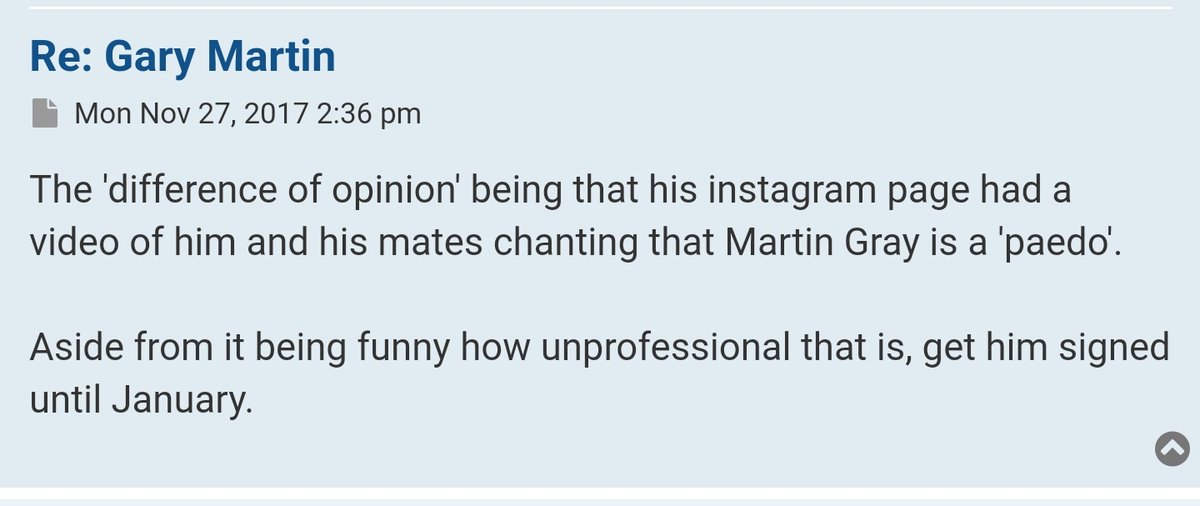 Footage circulates of Martin on Instagram with his Sunday League team mates chanting about York boss Martin Gray being a 'paedo'. It is unclear if this contributes towards the decision to release him.