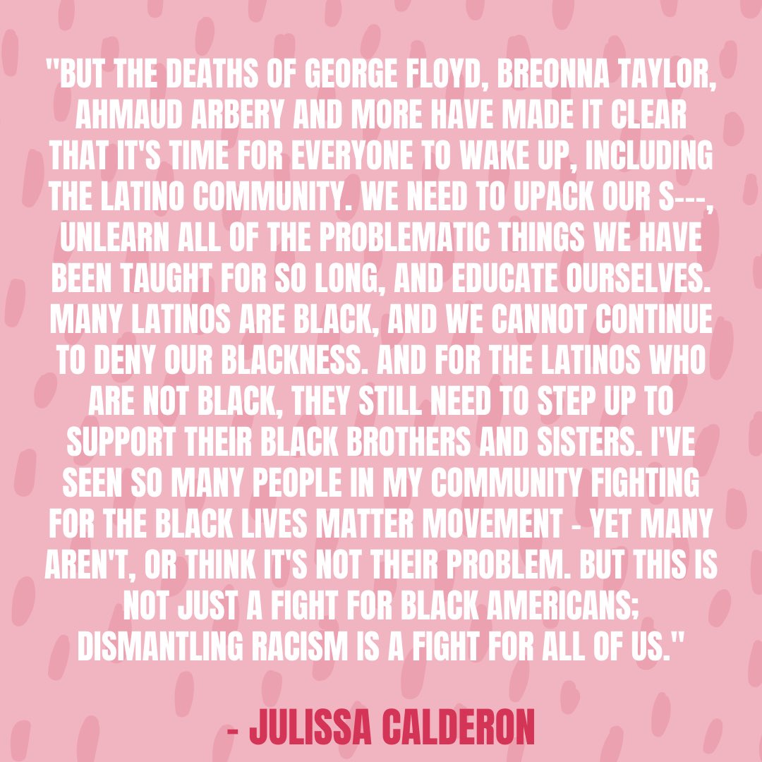 lupeatkstate's tweet photo. Happy Black History Month folks! Racism is deeply rooted in the Latino community &amp; it is crucial to dig deep to unlearn. It is also important to recognize the fight that non-black Latinos need to make to support our fellow Black brothers and sisters. ✊🏿✊🏾✊🏽✊🏼 https://t.co/DlljN7JhaY