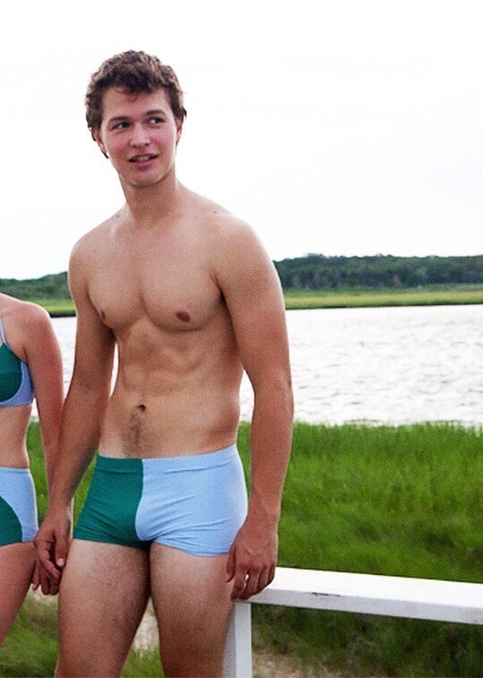 Ansel Elgort bulge.