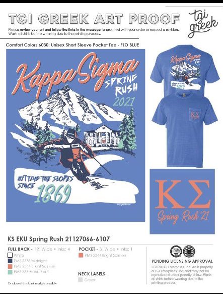 It’s spring rush time and we have a spring rush shirt for sale ($24). If you want one all you gotta do is hit the link in our bio to order one. #AEKΔΒ