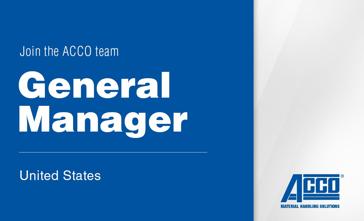 Acco is seeking a General Manager to lead the Nutting industrial cart and trailer business unit. Learn more and apply online: linkedin.com/jobs/view/2391…