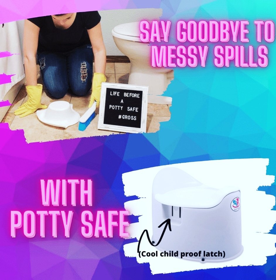 Potty training doesn't have to be messy! 

There will be days your little one has accidents, but spilling the waste bowl should never be one of 
#pottytraining #pottysafe #pottychair #toddlers #childproof #madeinusa #pottytime