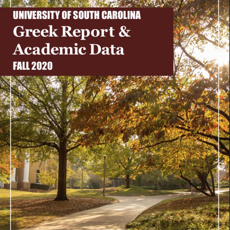 Our fall Greek report is now online! Visit sc.edu/fraternitysoro… for a copy!