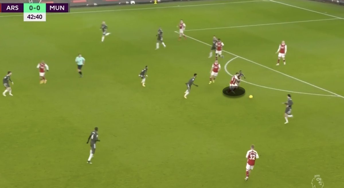 EXAMPLE: I: AWB tackles the ball here which allows Manchester United to regain possession high up the pitch. Proactivity. II. Again — AWB tackles the ball here which forces a turnover, allowing Manchester United to transition quickly.