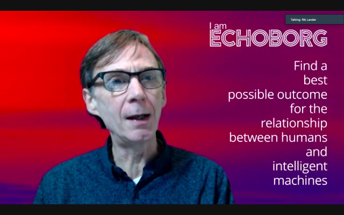 ikaner's tweet photo. A politician, a lawyer, and an #echoborg walk into a Zoom call - what occurs next is an entertaining and intellectually stimulating evening on #AI thanks to the team behind @IamEchoborg as well as the people at @APPG_AI and @BigInnovCentre https://t.co/ZK355Lhsfj