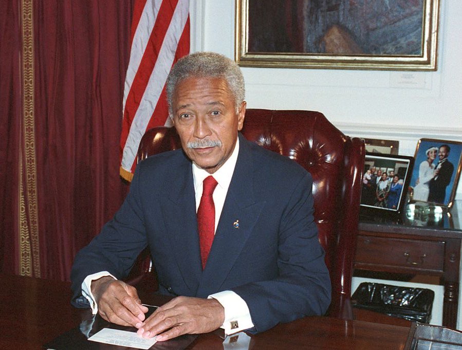 David Dinkins

A member of the Beta Chapter. Bro David Dinkins was the first Black Mayor of NYC. Under his administration, NYC violent crime rate dropped after a 30 year upward trend. He saved a portion of the police fund so schools to stay open longer in the evenings. #BHM