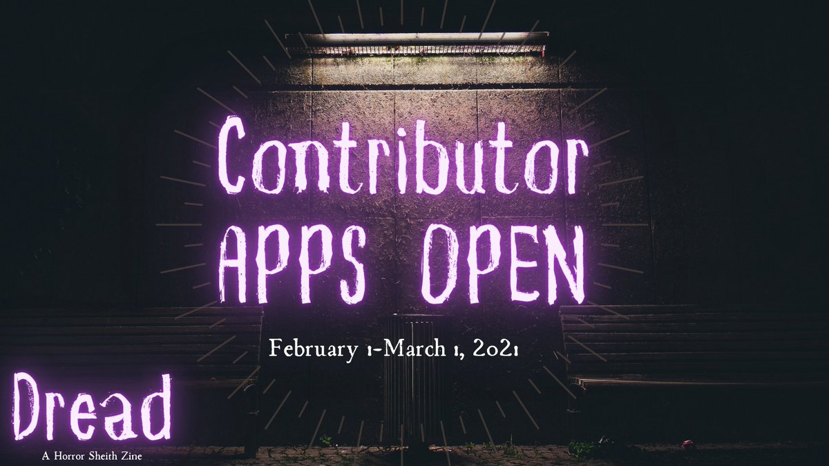horrorsheith's tweet photo. 👻 CONTRIBUTOR APPS OPEN 👻

Join us for a horrifyingly good time!

🔮 Apps will be open from Feb 1st to March 1st
🔮 We are looking for artists, writers, and merch artists
🔮 More info: https://t.co/IkIybIEKuP

App links in thread below ⬇️ https://t.co/5diBUmIA3X