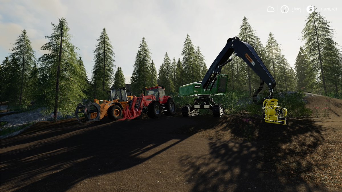 GamacheAntoine's tweet photo. @farmingsim nice day of wood cutting in the good ol bjornholm 2k20 https://t.co/f7y5tOwBTH