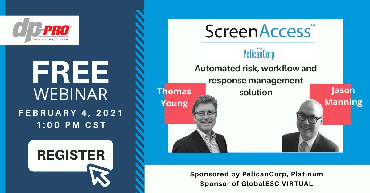 PelicanCorp's tweet image. Have you registered for the #ScreenAccess #Webinar yet? Don&apos;t miss this presentation by #PelicanCorp in collaboration with dp-PRO this Thursday, February 4th, 1pm CST.
Register today: lnkd.in/gQuerGF

#cloudbasedsolutions #assetprotection #damageprevention #utilities