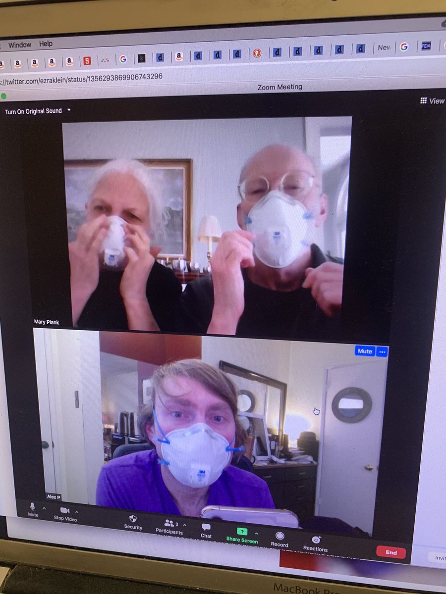 It took a 40 minute zoom call and some frustrating moments but now my parents (who are in their 70s with underlying conditions) have fitted 3M FFP2 masks that I’m confident do not leak. I feel so much more comfortable about them going to their doctor appointments now  #DoubleMask