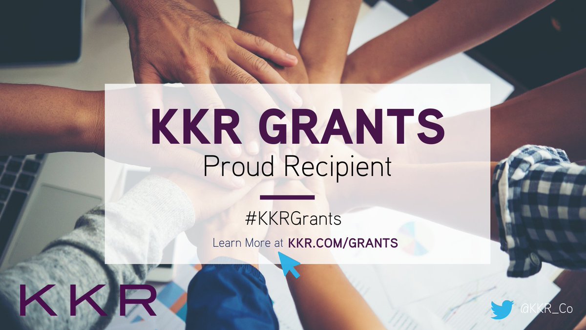 Proud to be a recipient of the #KKRGrants program, part of @KKR_Co COVID-19 relief effort focused on supporting nonprofit organizations.