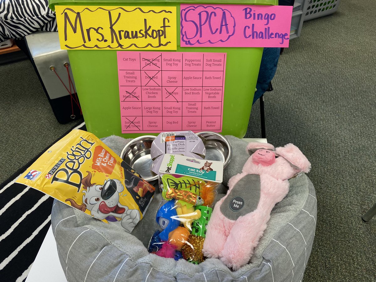 Thank you to one of my students for our first donation to our SPCA Drive. We are learning about animal adaptations and learned behaviors that help them thrive in their own environment while reading Shiloh for our STEAM time! <a href="/McSpedden4/">4th Grade</a> <a href="/McSpeddenES/">McSpeddenES</a> #McspeddenSTEAM #ourFISDstory
