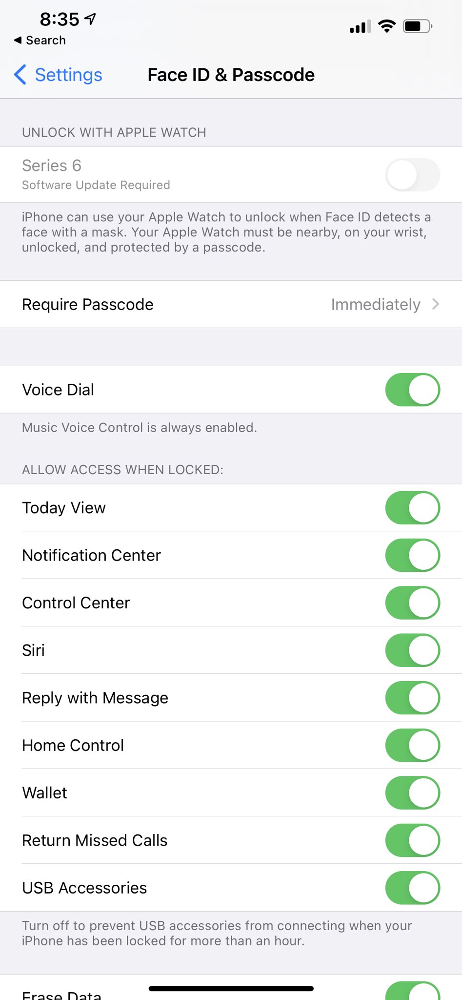 Apple watch series 6 face id new arrivals