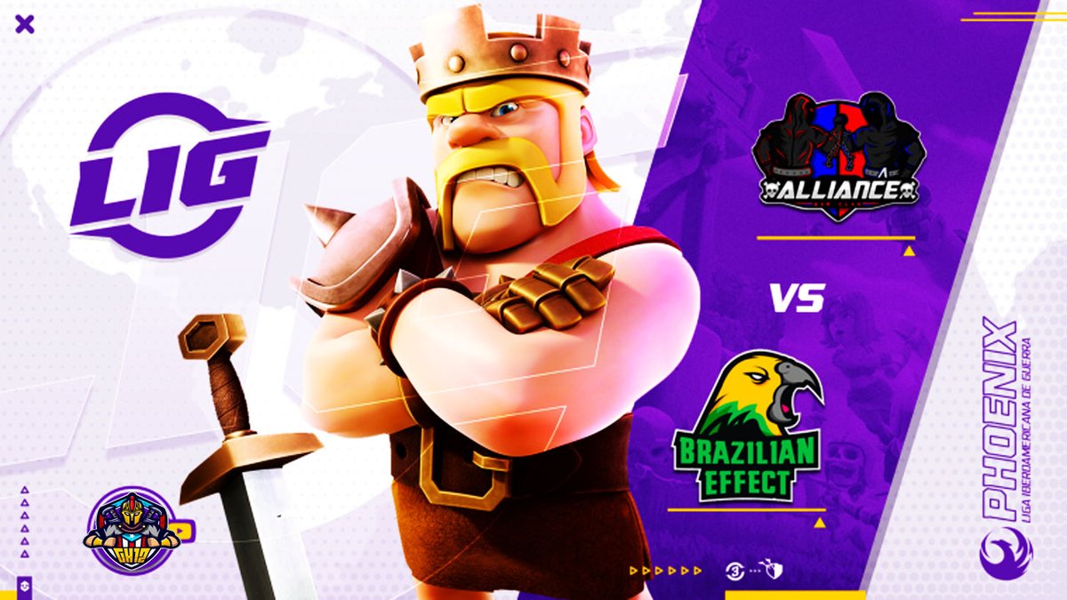 #LIG Hoy a las 7pm de PR (6pm ET) tendremos la guerra entre Alliance vs Brazilian Effect. No se la pierdan!! Fase eliminatoria de la modalidad Phoenix, el ganador entra a la Liga Iberoamericana de Guerra.
#LIG #ClashofClans #Alliance #BrazilianEffect
Miniatura por: Maynor Argueta