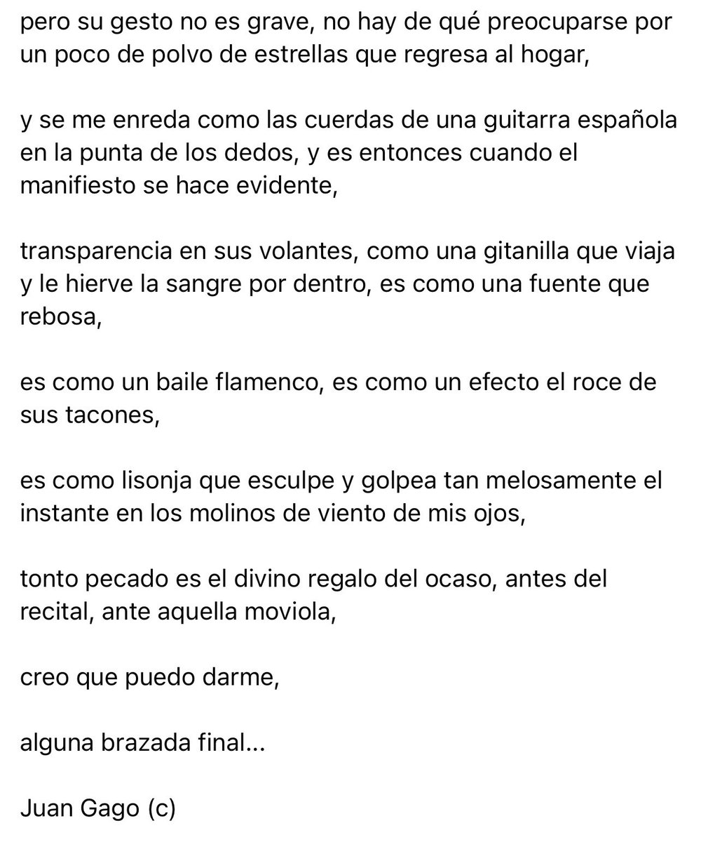 ionztomo16's tweet photo. V o l a n t e s
#volantes #guitarraespañola #laguna #brazada #poemas #poesia #poesias #escritos #escribir #escribiresvivir
Juan Gago (c) https://t.co/qlVDsG7dtB