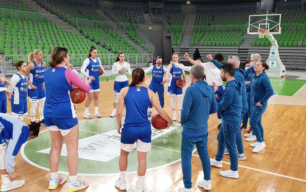 HellenicBF's tweet photo. Προπόνηση στη Λουμπλιάνα για την Εθνική Γυναικών @EuroBasketWomen #HellasBasketball 🏀🇬🇷 https://t.co/NynKH90uSt