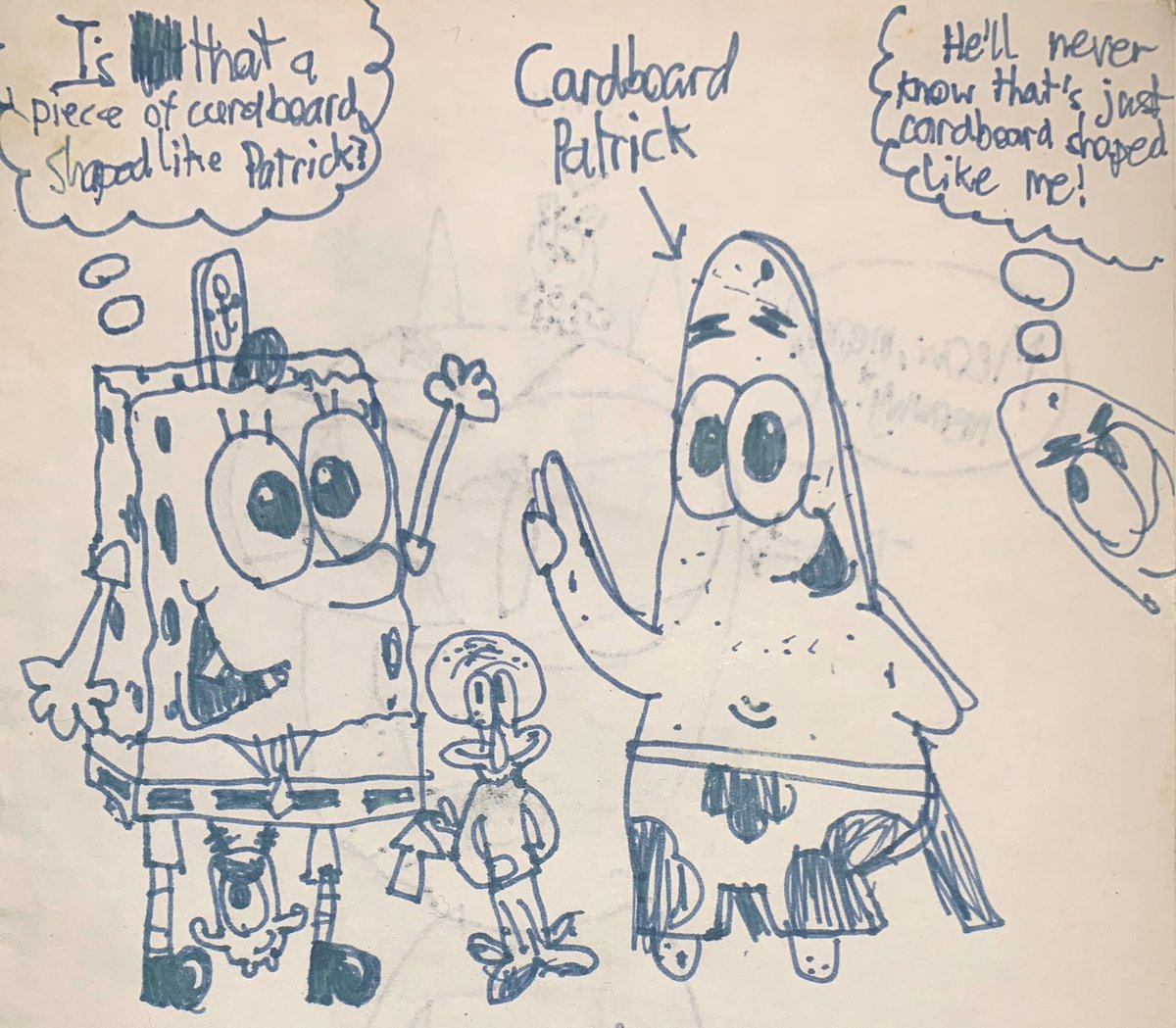 i still own my 2nd ever sketchbook i started using in mid-2009, if you want to know how long i've been making absurdist spongebob art >:P 