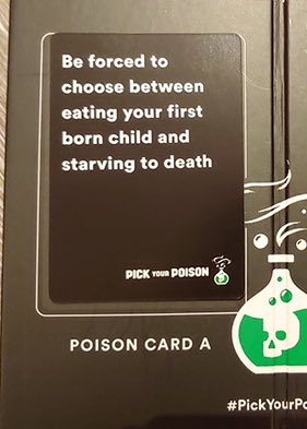 Pick your poison. A or B?