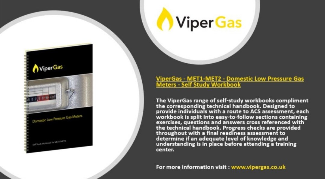 vipergas's tweet photo. The #ViperGas range of domestic self-study workbooks compliment the Domestic Natural Gas Handbook.
split into easy to follow sections containing exercises, questions and answers
#met1 #met2
https://t.co/4Jkiv8P3J3
sales@vipergas.co.uk https://t.co/hiTc5zIsca