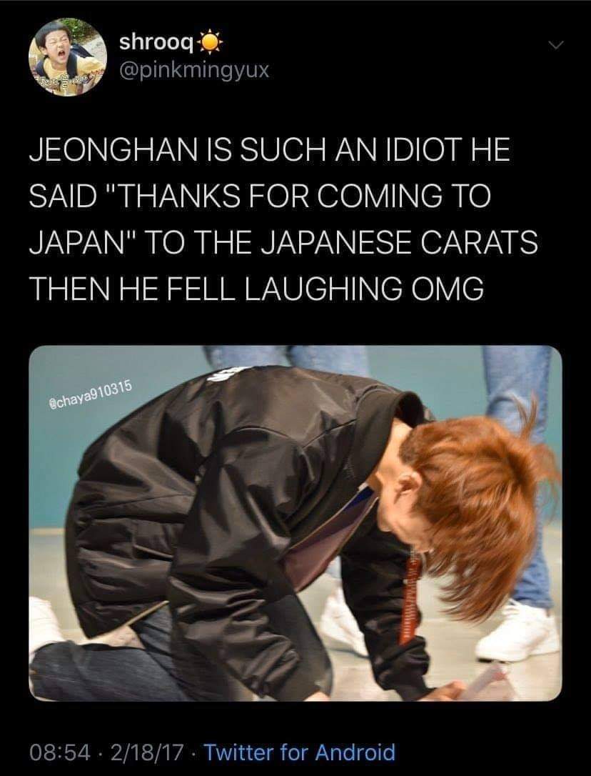 thanked Japanese fans for coming to japan