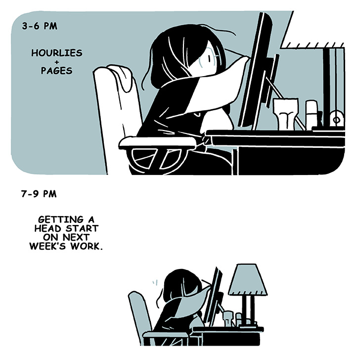 I had too much going on today to do Hourlies, so I did yesterday instead. 