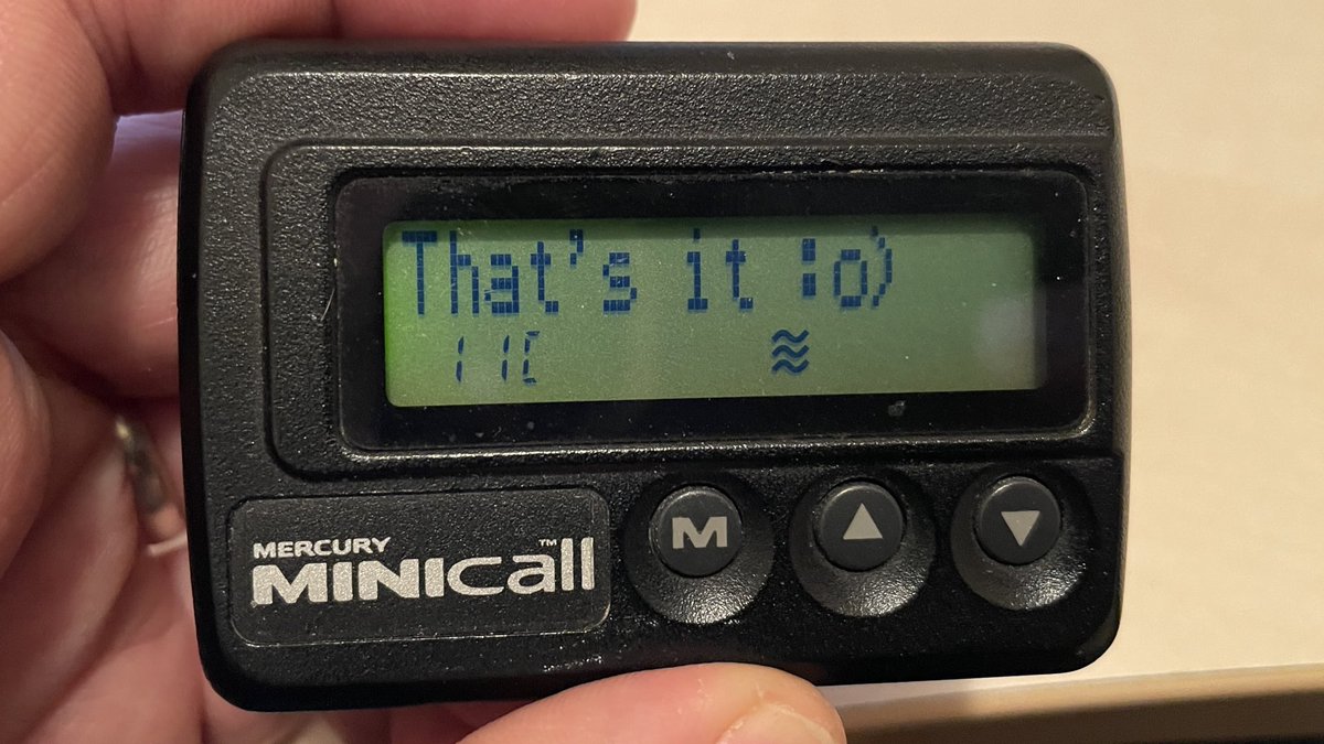 I think the last few active pagers are mainly used by NHS/medical. I don’t know anyone else who still has one. I’ve only kept this one for the novelty and amazement the network is still active and working! End of thread...