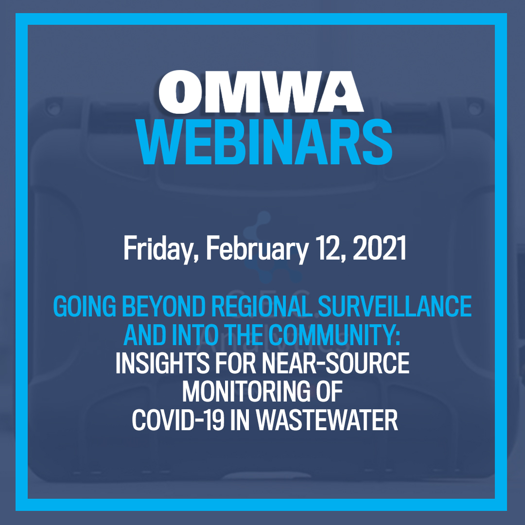 muniwater's tweet photo. Registration is Now Open!

Our First Webinar of 2021!
Friday, February 12, 2021 - Going Beyond Regional Surveillance &amp; Into the Community: Insights for Near-source Monitoring of COVID-19 in Wastewater

Mark your calendars and register early to save your seat. https://t.co/4xitvieHR1