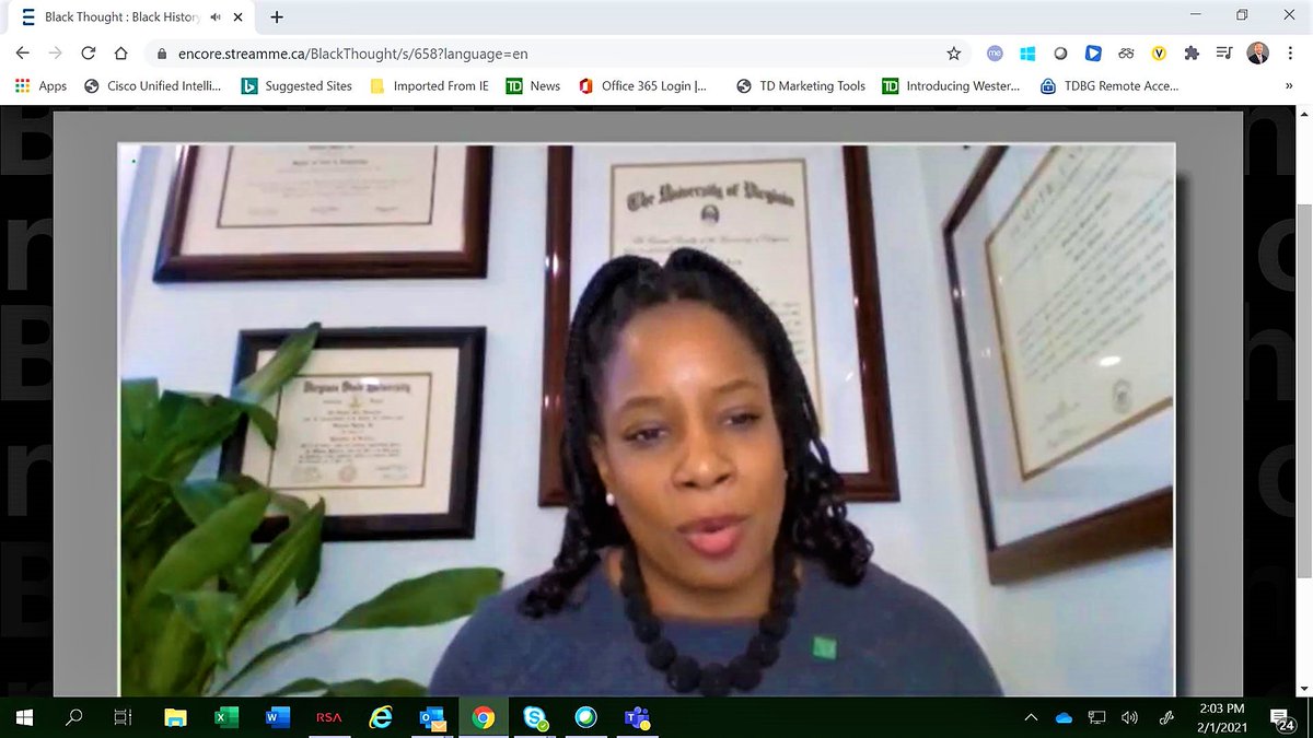 2600+ TD colleagues joined a fireside chat with our CEO Bharat Masrani &amp; Stan Grayson, TD Board member to kick off #BlackHistoryMonth   followed by <a href="/naki_o/">Naki O</a> with special guests Dr. Mark Campbell &amp; Dr. Marc Lamont Hill. "TD is a village and we all need to be part of the solution".