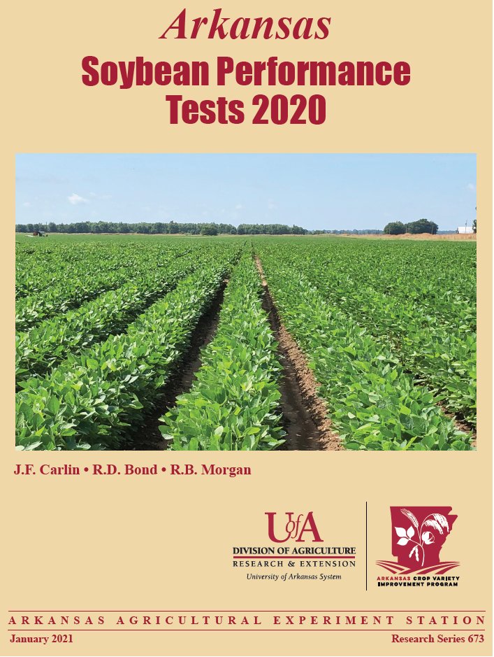 The 2020 Arkansas Soybean Performance Tests final report can be viewed at: 
agcomm.uark.edu/agnews/publica…

<a href="/ArkAgResearch/">Arkansas Agricultural Experiment Station</a> <a href="/AginArk/">UA System Div of Ag</a> <a href="/AgInArk_CropIP/">Arkansas Crop Variety Improvement Program</a> <a href="/arksoydoc/">Jeremy Ross</a>