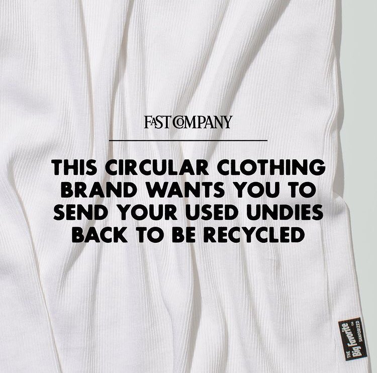 the_bigfavorite's tweet photo. But not in a weird way...in a good-for-Mother-Earth-way.
We’re so excited that @fastcompany featured our circular undergarments and system 💛🔄🌎 📰
#TheBigFavorite #Susty #Recycle #CircularStyle #ReduceWaste #PimaCotton #FastCompany #underwear https://t.co/6TbwmnaKc1