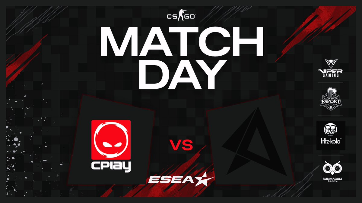 In #CSGO sind wir jetzt gleich wieder in der ESEA Open gegen <a href="/AlloEsports/">Allo Esports</a> am Start!!
Cast wieder bei <a href="/DasOschi/">DasOschi</a> 🔥
Glhf!

🗺 de_train
🕥 21:30 Uhr
📺 twitch.tv/dasoschi

@arvyycs <a href="/menZycs/">-menZy-</a> <a href="/Mythaelcs/">mYTHAEL</a> <a href="/_NoxQz/">NoxQz</a> <a href="/Flophouse1337/">Flophouse</a>

#THESQUAD
