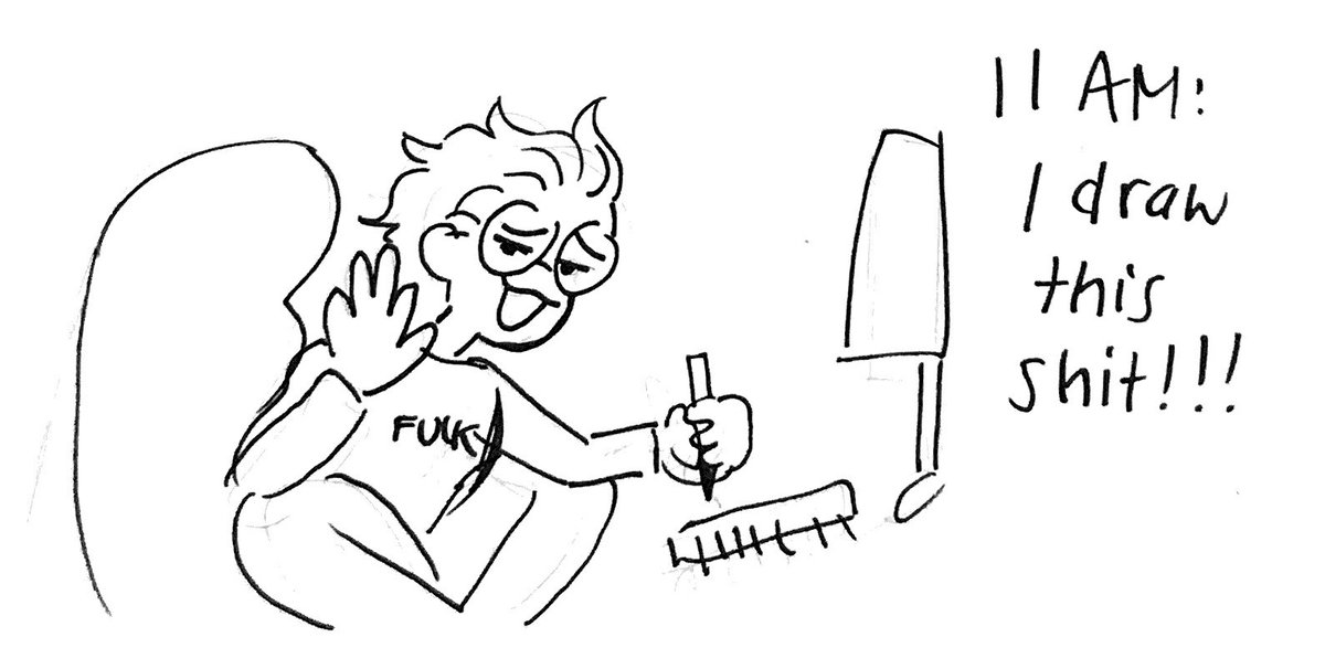 #hourlycomicday gaze into the average day of a depressed sexy bitch 