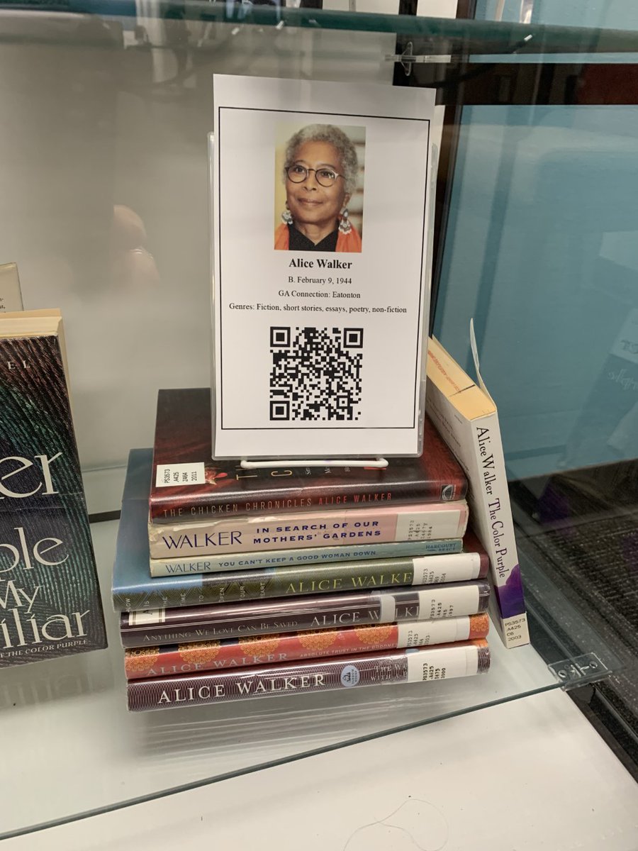 AUG_Libraries's tweet photo. Pictured is one of Reese Library’s #BlackHistoryMonth displays featuring Georgia authors. The display contains books from some well-known authors such as Dr. Martin Luther King, Jr., John Lewis, and Alice Walker.
#AugustaUniversityLibraries https://t.co/FZxiPkvUa7