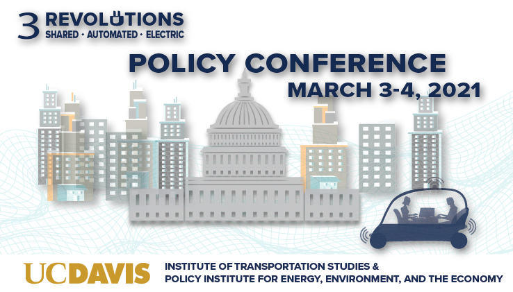 UCBSafeTREC's tweet photo. Registration now open for @ITS_UCDavis #3Revolutions Policy Conference 2021, held virtually March 3-4. Early bird rate until Feb. 4th! https://t.co/GIWvcW5hsV #SharedMobility #AutonomousVehicles #Electrification #Transportation https://t.co/oRbLt38mKp