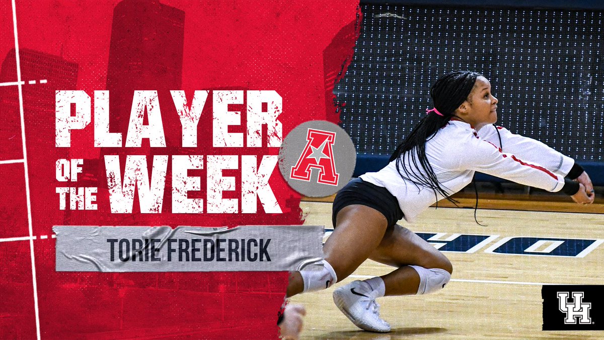 Behind 5⃣.2⃣9⃣ digs per set and leading the Coogs to an undefeated week, @toriefrederick4 has been named the <a href="/American_VBall/">American Volleyball</a> Defensive Player of the Week!

📰: bit.ly/2YAzvGk

#PointHouston #GoCoogs