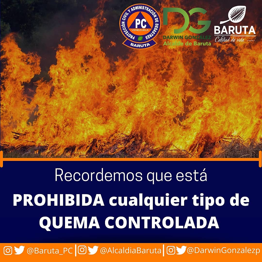 ¿Sabían que estamos en la época dónde se producen más incendios forestales? 

Por eso, es de gran importancia recordarles que están prohibidas cualquier tipo de quemas controladas. De esta manera, nos ayudan a evitar que las mismas se descontrolen y puedan generar grandes daños.
