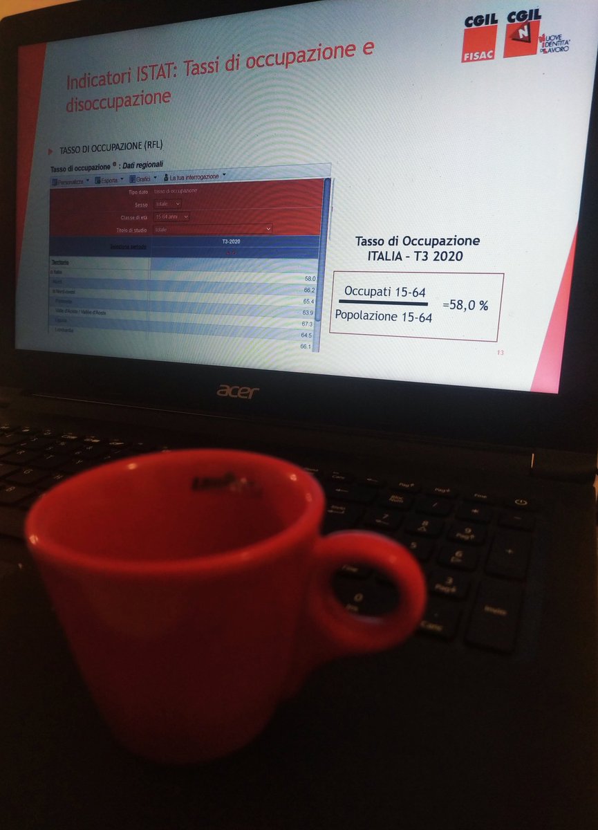 Con i colleghi di #anpalservizi impegnati nel percorso di #stabilizzazione per parlare di indicatori e fonti statistiche del MdL. Webinar #futurelab <a href="/fisac_cgil/">Fisac Cgil Nazionale</a> <a href="/cgilnazionale/">CGIL Nazionale</a> <a href="/cgilumbria/">Cgil Umbria</a>