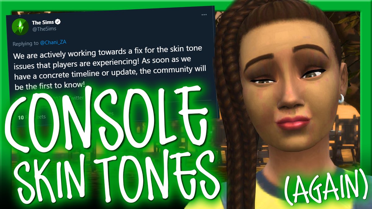 Chani_ZA's tweet photo. I won't stop posting about this until we have working skin tones.
Latest update: https://t.co/ybULrmNnNt
@TheSims #TheSims4 #TS4Console #Sims4SkinTones https://t.co/TsbmaiPwpN