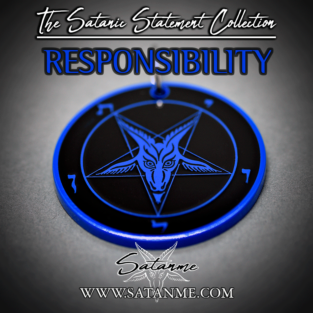 SatanmeOfficial's tweet photo. Responsibility - Satanic Statement Collection
https://t.co/0xO2oVT78B

#Satanme #churchofsatan #satanism #satan #satanic #hailsatan #lefthandpath #occult #jewelry #SatanicStatements #SigilofBaphomet #baphomet #goatofmendes #satanicjewelry #satanicwarlock #satanicwitch #AntonLaVey https://t.co/t1zNch7wuD