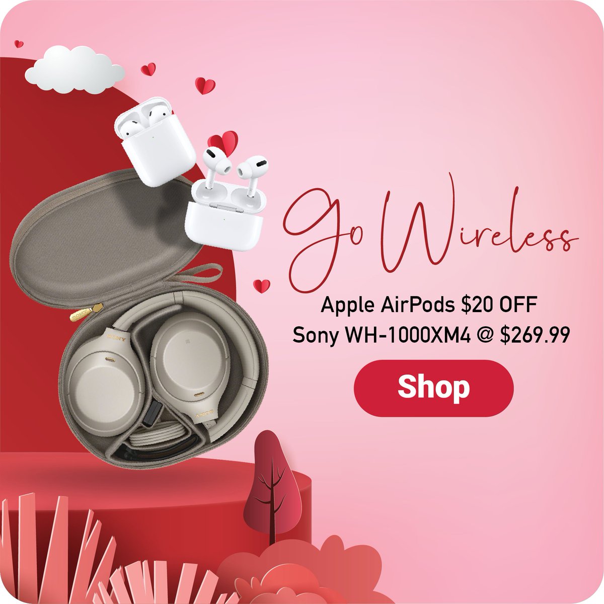 isubookstore's tweet image. Listen with those you love this Valentine's Day! Apple AirPods $20 OFF (excludes AirPods Max) and Sony headphones just $269.99!  Only one pair left of our Sony headphones so stop in-store TODAY!
#TechCyte #Apple #Sony #IowaState

Shop AirPods here: bit.ly/3pEh1R9