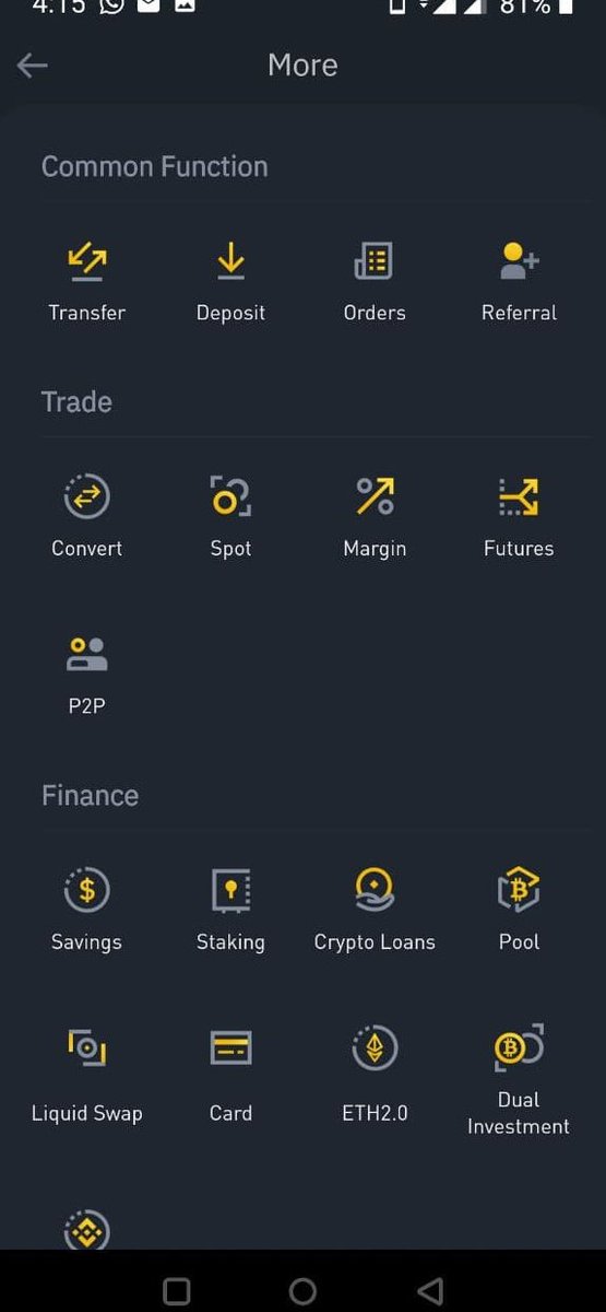 Ok kita masuk part best pasal Binance - HOW WE CAN GROW OUR COINS ON TOP OF OUR COINS 1. Get "dividens" on top of your coins - Earn !Dekat Home > Tekan Savings.