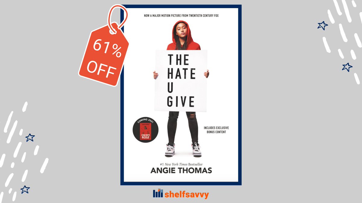 Today's #dealoftheday is @angiecthomas's searing debut about an ordinary girl in extraordinary circumstances. #TheHateUGive addresses issues of racism and police violence with intelligence, heart, and unflinching honesty. 

Now on sale for 61% off! https://t.co/aaYz9oAvSg https://t.co/ixVMro2qL9