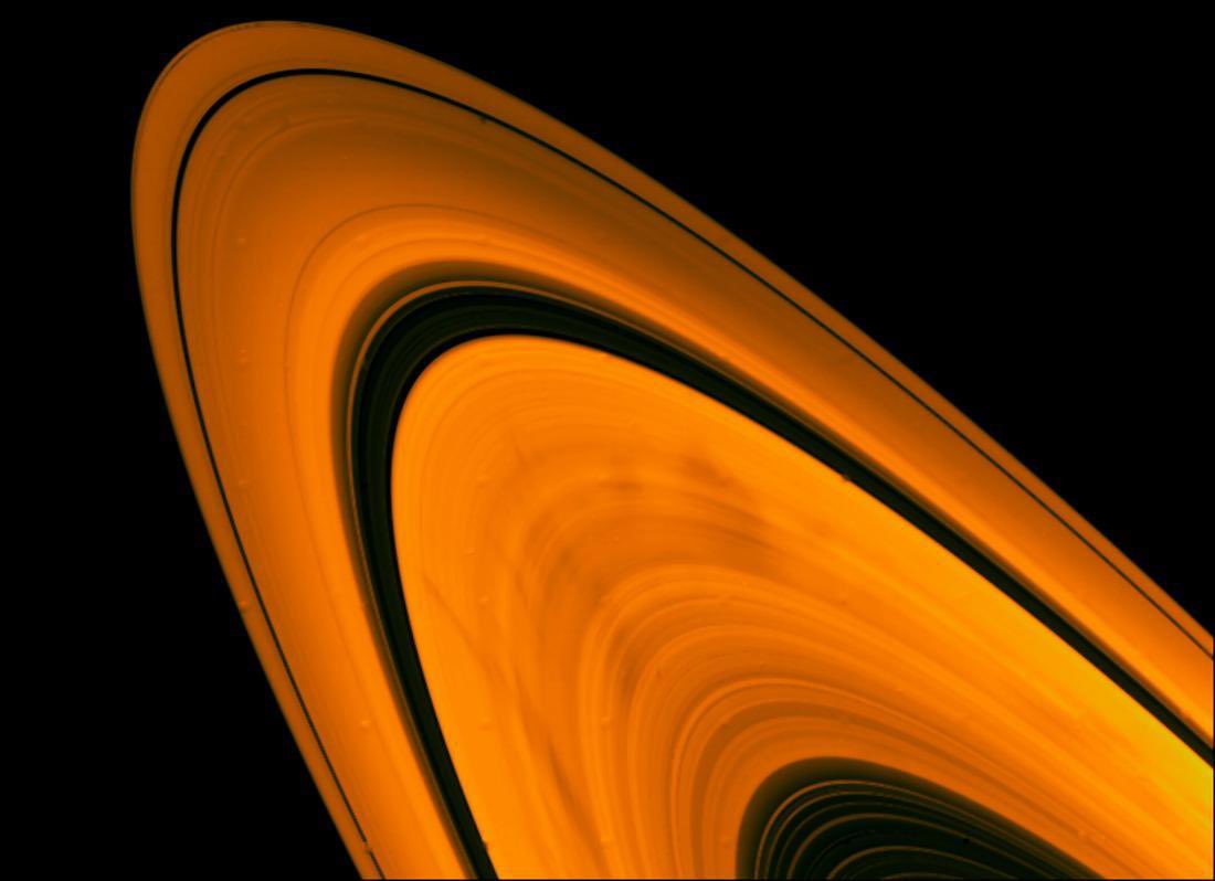 Anillos de Saturno capturados por la NASA.