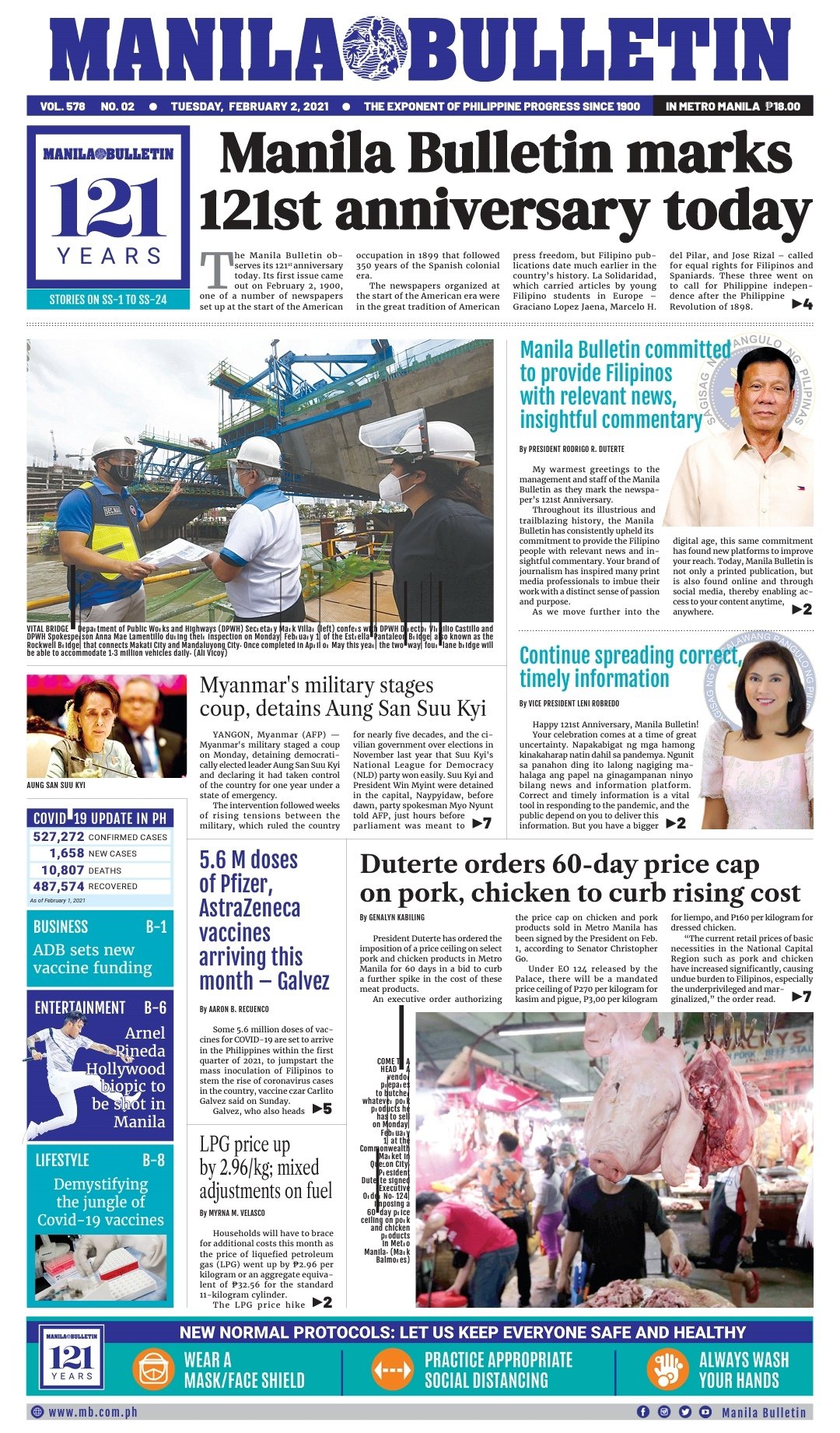 Manila Bulletin News Manila Bulletin Headline For Today 02 02 21 T Co Jylimuopnj Grab A Copy At Your Favorite Newsstand Today Or Read It All On Our Website At T Co Lkghozbdn5 T Co P2weohf9mi Twitter