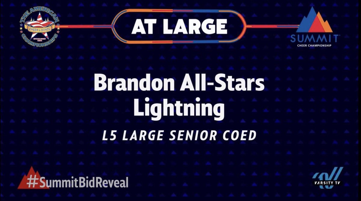 Congratulations @BA_Lightning on your At Large bid to the Summit! We are so proud of you! ⚡️😍🅱️🅰️💪 #BrandonStrong #BAFamily #KnowOurName #Year26 #Bolts