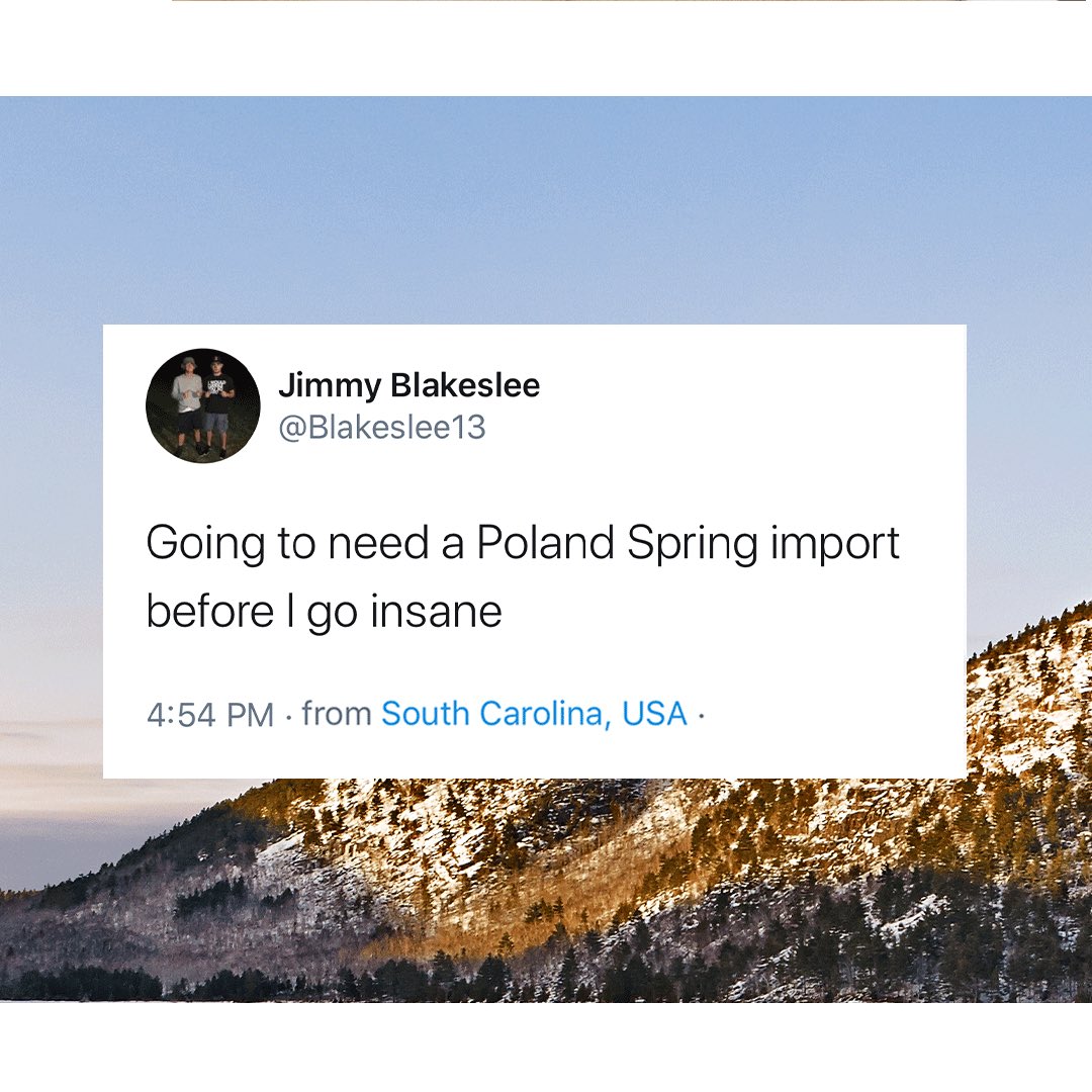 Originwater's tweet image. Guess what @blakeslee13? Now you can “import” #PolandSpringOrigin from Maine to wherever you are, nationwide.